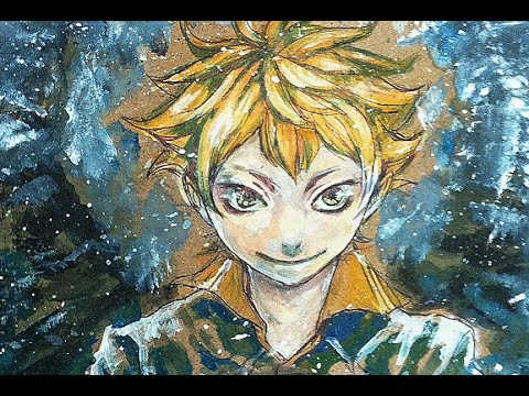 Anime / Manga Acrylic Painting - Haikyuu Hinata - YouTube