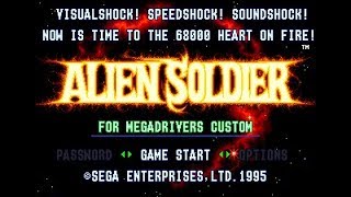 Alien Soldier Super play (developer run)