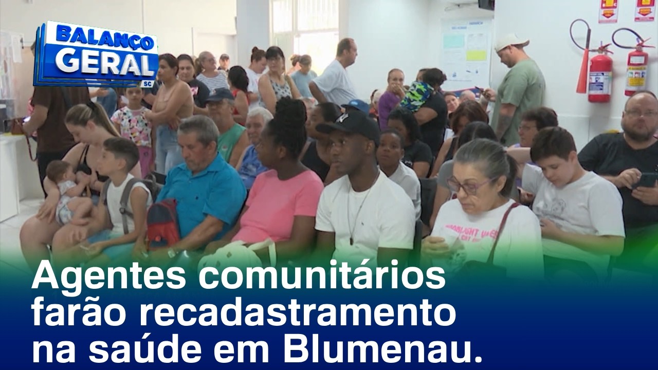 Agentes comunitários vão fazer recadastramento no atendimento da saúde em Blumenau