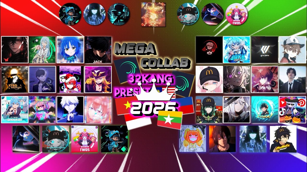 myanmar mega collab part 2 #preset 15🤙😋#collab 