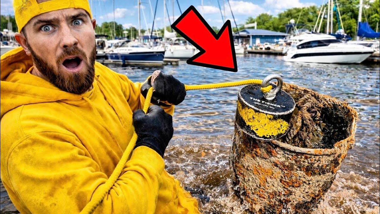 MAGNET FISHING At A Yacht Club… Who Put THIS Here?