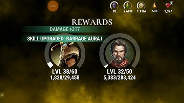 Dawn of Titans: leveling Odin with the new XP relics