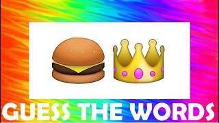 CAN YOU GUESS THE WORD BY THE EMOJI?