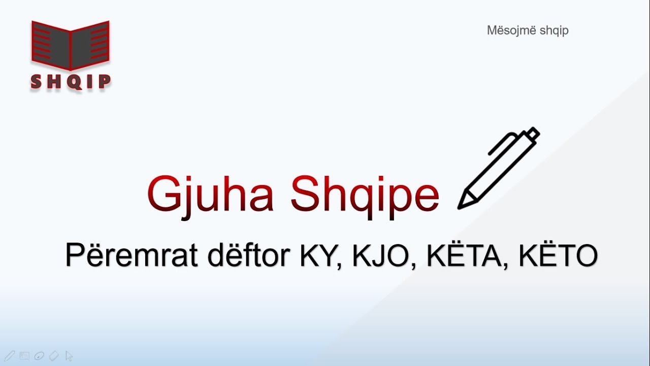 Mësojmë shqip 4 (Përemrat dëftor ky, kjo, këta, këto)