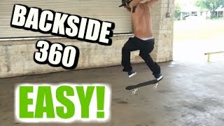 SKATE HACKS: How to Backside 360 EASY