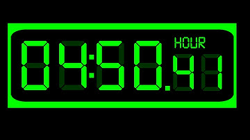 5 Hours Countdown for BBC Countdown (Digital Stopwatch Version , 25 FPS)