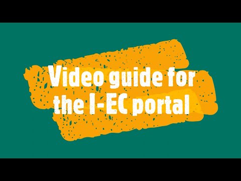Video guide to the I-EC portal