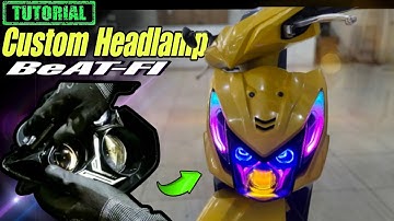 Tutorial Modifikasi Lampu Depan Beat FI: Pasang 3 Biled & Lazy RGB untuk Tampilan Futuristik