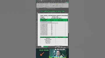 Contoh Soal Tes Admin Excel #tutorialexcel #excel #belajarexcel #tutorialexcelpemula #exceltips