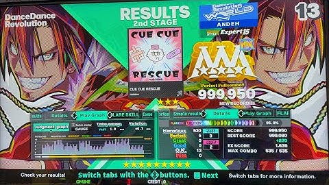 [DDR WORLD] CUE CUE RESCUE (ESP-15) 999,950 SDP