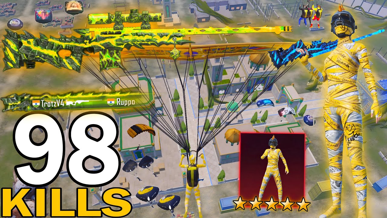 98 KILLS!!😱 IN 3 MATCHES NEW WORLD RECORD in NEW SEASON😍PUBG MOBILE - BGMI