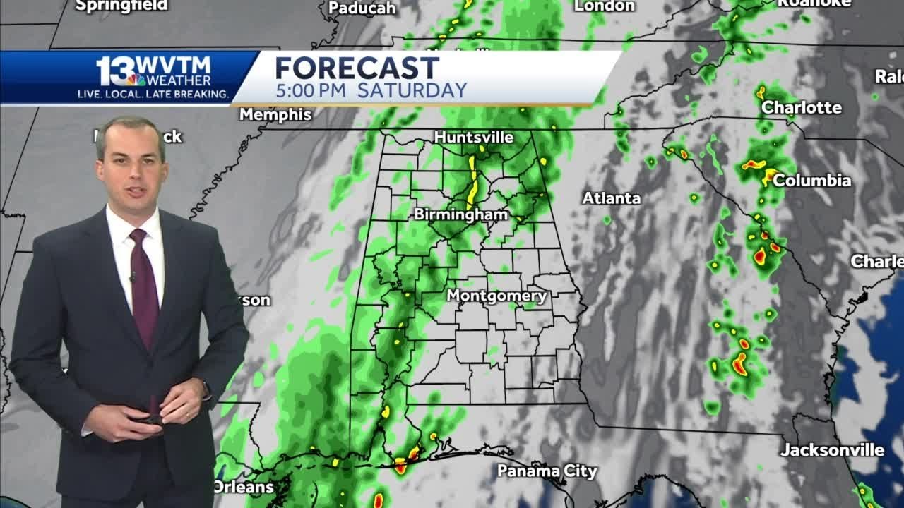 Scattered showers continue - YouTube