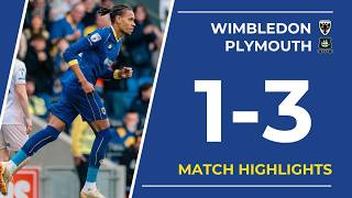 Match Highlights Afc Wimbledon 1-3 Plymouth Argyle Efl League One