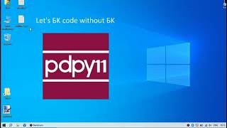 Как писать код для БК без БК. Ассемблер-компилятор PDPy11 и эмулятор bk2010 в среде Windows.