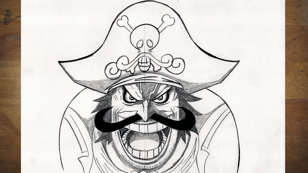 A sketch of Gol D Roger I made! Hope y'all like it! :) : r/OnePiece