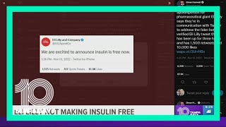 No, drug manufacturer Eli Lilly is not making insulin free