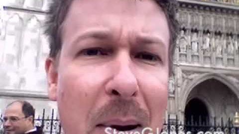 Dr. Steve G. Jones at Westminster Abbey in London-  Hypnosis for Past Life Regression