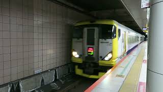 E257系 特急わかしお5号 安房鴨川行き 東京駅に入線シーン