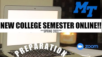 HOW TO PREPARE FOR ONLINE COLLEGE CLASSES | *SPRING 2021*