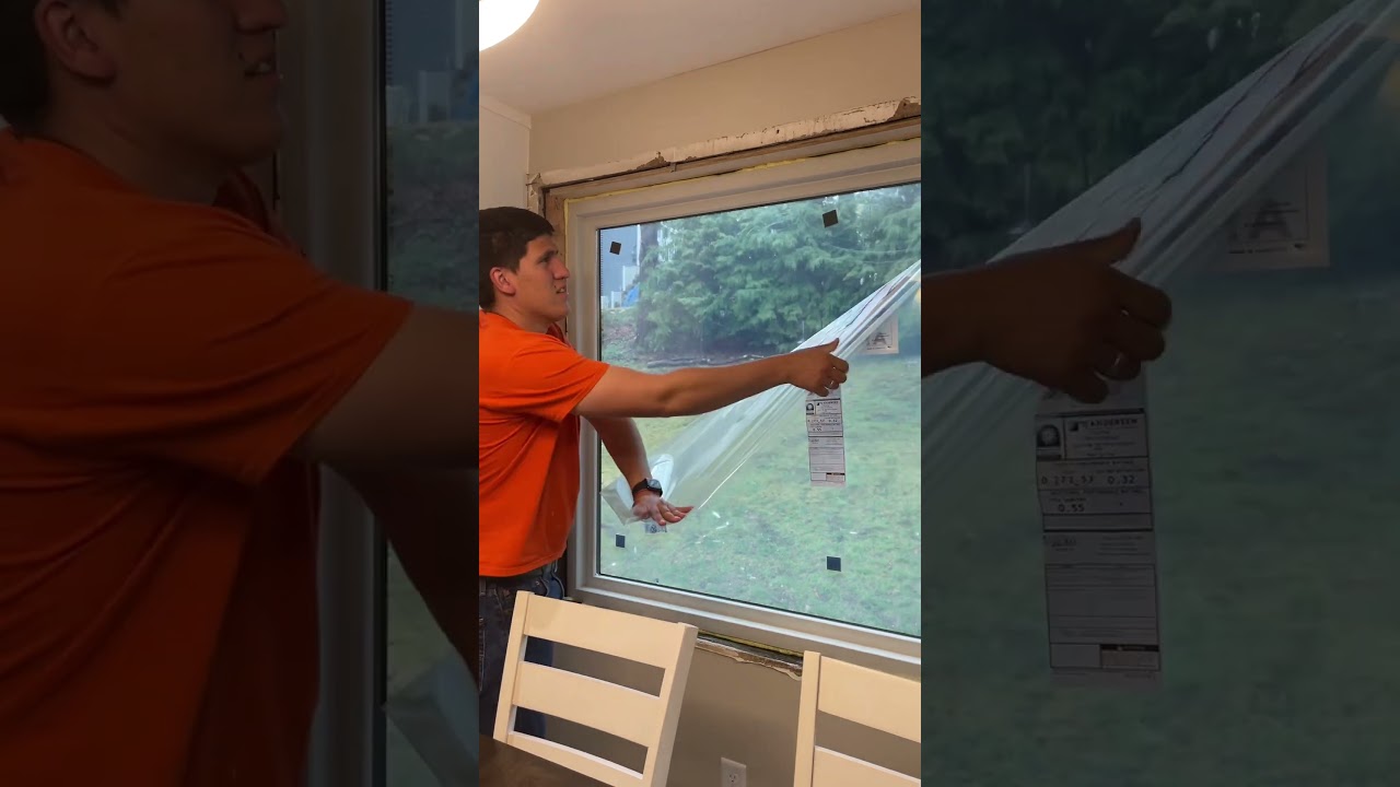 INSTALLATION OF PICTURE FRAME WINDOW. 