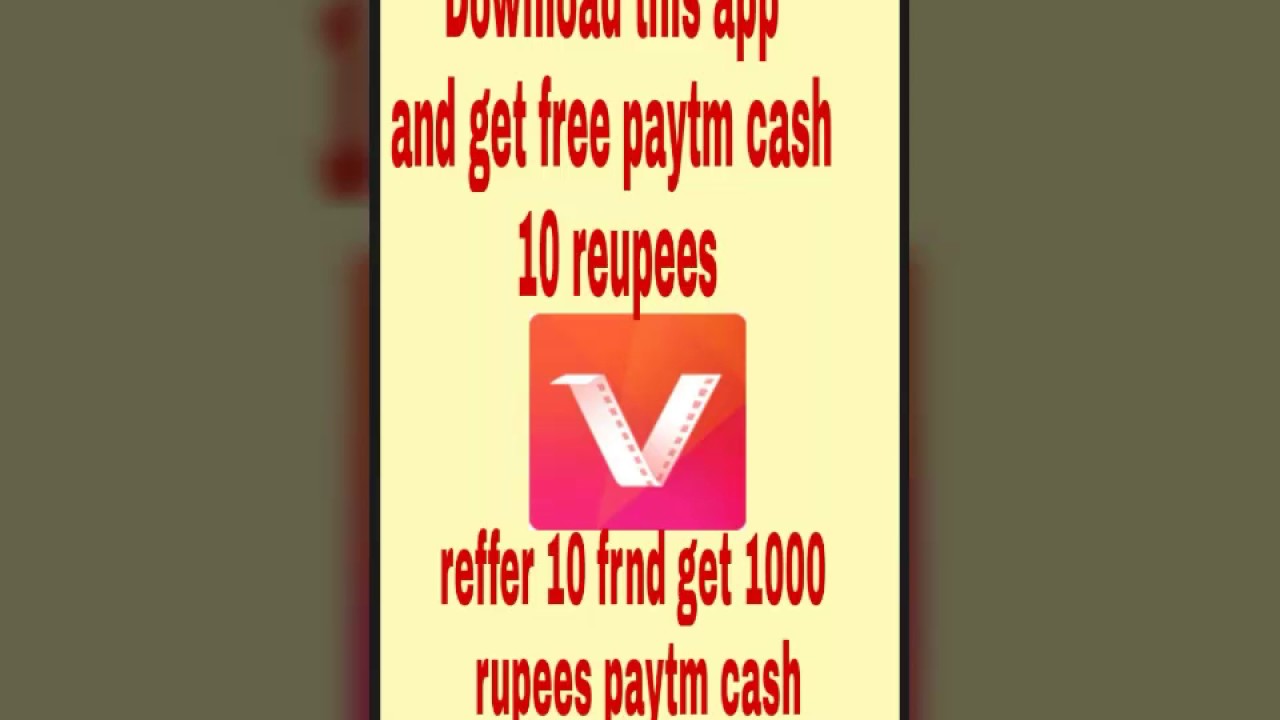 Vidmate offer is back.  Free 10 rupees paytm cash..