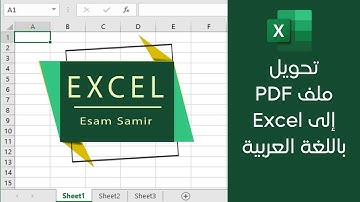 تحويل ملف PDF إلى Excel يدعم اللغة العربية