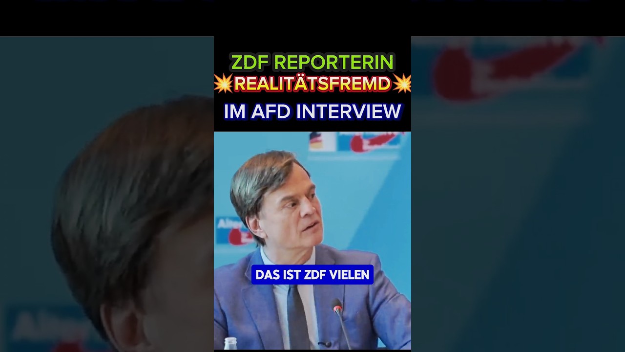 💥AFD💥 ZDF FRAU wirklich Realitätsfern ⚡