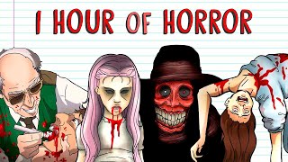 1 HOUR OF HORROR | Draw My Life