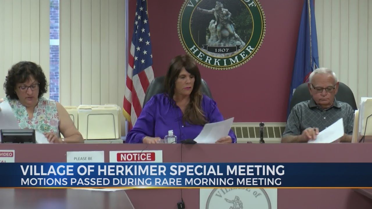 Special Morning Meeting Held in the Village of Herkimer YouTube
