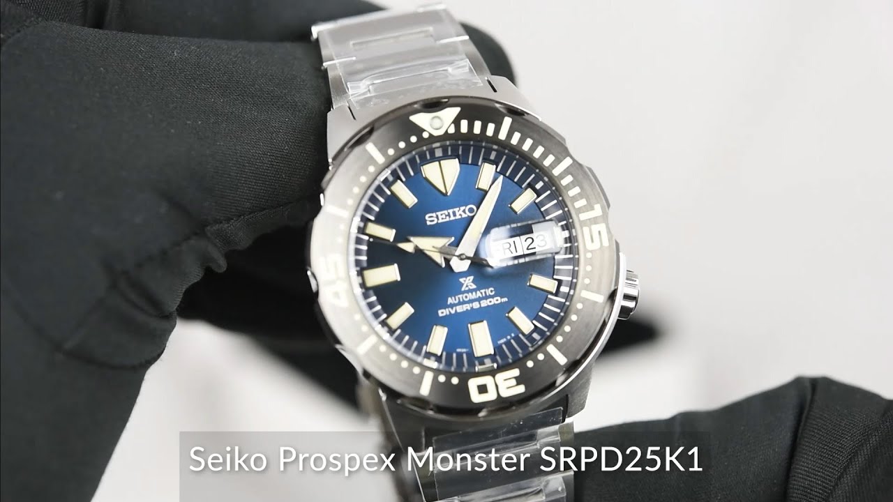 Seiko Prospex Monster SRPD25K1 - YouTube