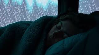 Heal Your Mind with Deep Sleep in a Cozy Car | Heavy Rain & Thunderstorm Sounds at Night for Relax screenshot 5