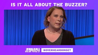 Overheard On Set: Is It All About the Buzzer? | JEOPARDY!