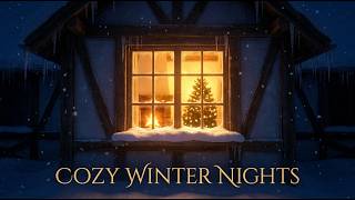 Cozy Snowy Village at Night - 4K Winter Ambiance Relaxation (no music - ambient sound) screenshot 5