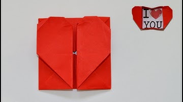 Easy Origami Heart Box for Valentine