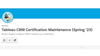 Tableau CRM Certification Maintenance (Spring '23) by KK Digital Team 154 views 1 year ago 14 minutes, 1 second