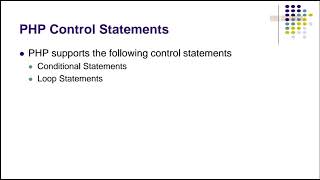 KTU CST463 Web Programming|Module 3 Part 4|PHP operators and control statements|if,if-else,while,for
