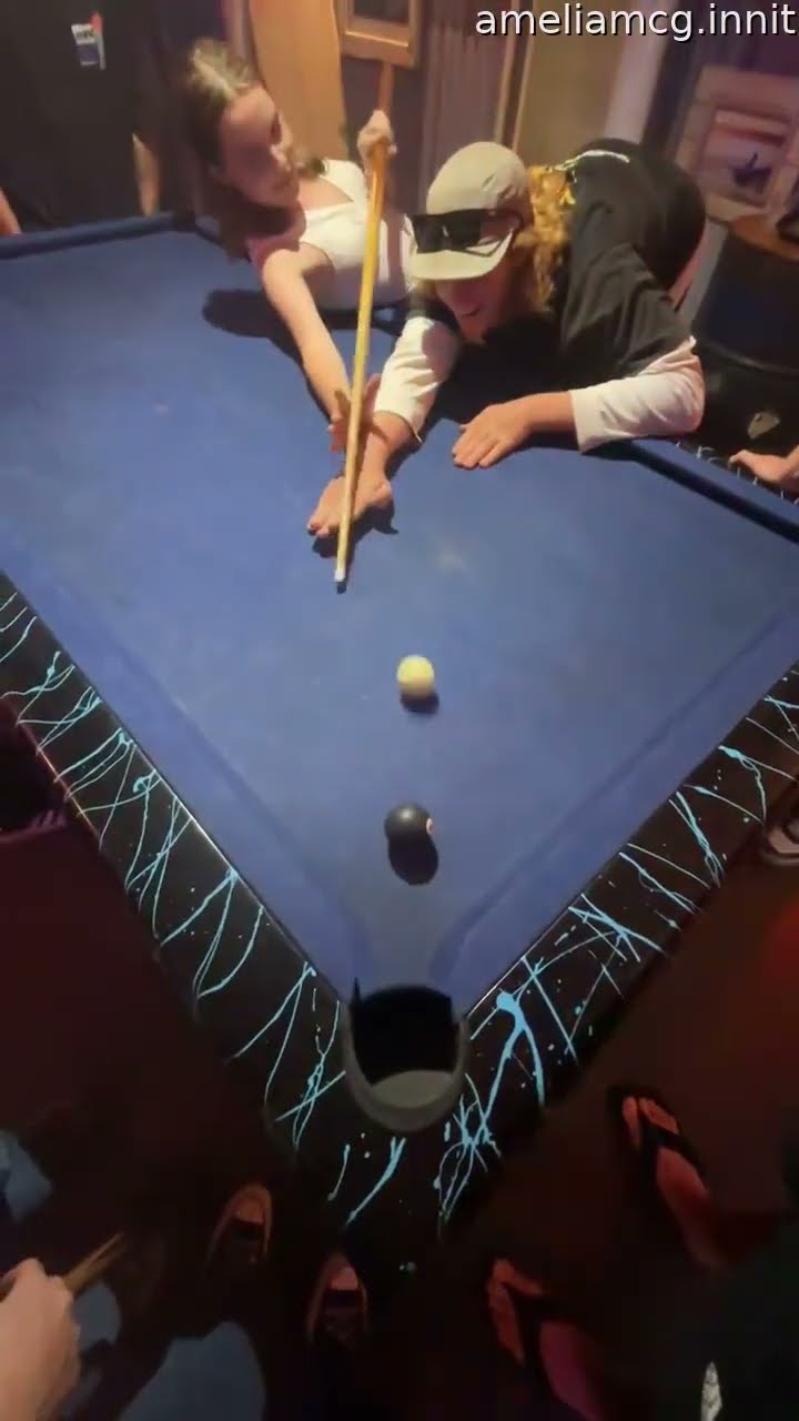 Girl Whiffs Game-Ending Pool Shot || ViralHog