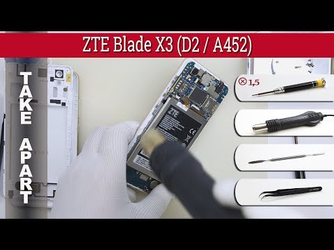 How to disassemble 📱 ZTE Blade X3 (D2 / A452) Take apart Tutorial