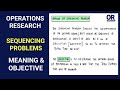 Sequencing Problem in Operations Research | Meaning & Objectives Explained | BCom/BBA |OR Simplified