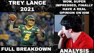 Trey Lance Analysis | Before College | College Stats | 2 Full Game REACTIONS