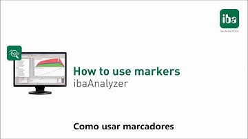 ibaAnalyzer Como usar los marcadores