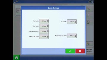 OptRx Crop Sensor Settings and Definitions