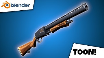 How I Made a Pump Shotgun | Blender | Hand Painted