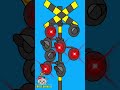 踏切アニメ 電車 カンカン ふみきり Trains & Railway Level Railroad crossings 005