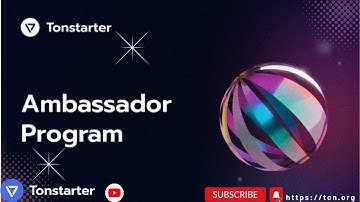 TONSTARTER AMBASSADOR PROGRAM #blockchain #token #crypto #web3 #wallet #investing