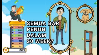 Strategi Terbaik Bermain GAME No Time To Relax, 4 Bar + Pet FULL di 20 Week - Medium