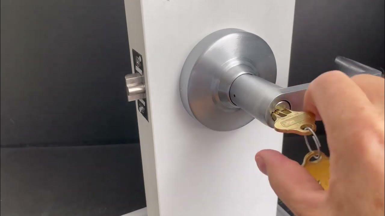 Schlage ND81 Accessible Storeroom Lock Operation YouTube
