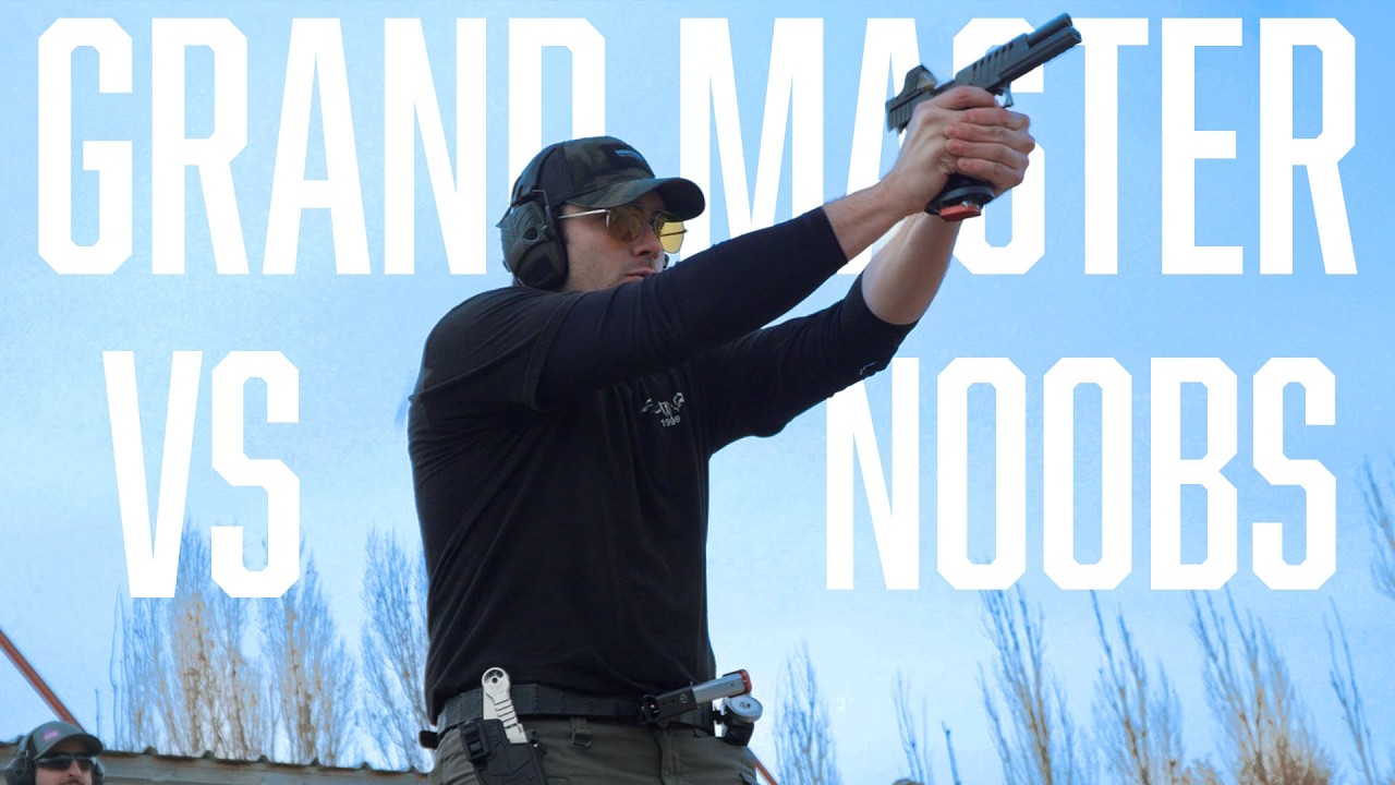 Соревнования по стрельбе из пистолета между ГРАНДМАСТЕРОМ и обычными парнями!