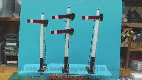 Peckforton Light Railway - Servo operated semaphores