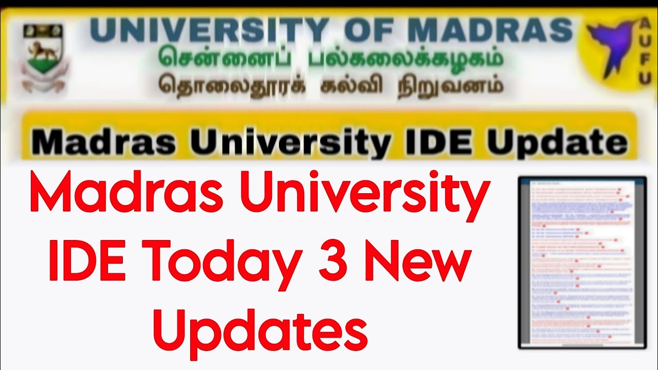 Сегодня в Мадрасском университете объявлен набор во все группы IDE 👍